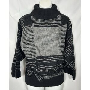 Vintage LeRoy Knit Womens Chunky Oversized Sweater Size L 90s Preppy Heritage‎